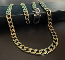 Collana catena cubana da uomo
