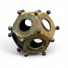 Roman Dodecahedron Replica with Patina - Large