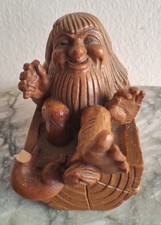 ANRI Gnomo Vintage Folletto Troll Legno intagliato ELF ITALY WOOD CARVINGvintage