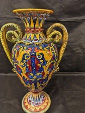 vaso  in ceramica a lustro Gualdo Tadino 1920 Rubboli  SCU