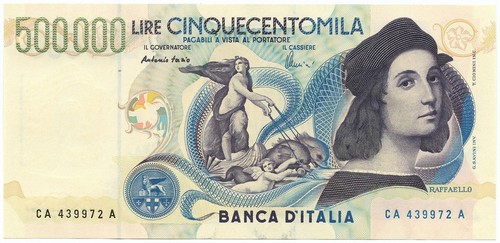 500000 lire banca italia - 500000,