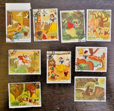 Disney_Biancaneve_lotto di francobolli usati (SHARJAH)