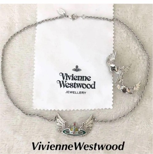 Set collana orecchini vivienne - set,