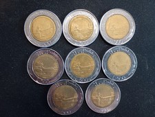 ITALIA - N. 8 MONETE DA 500