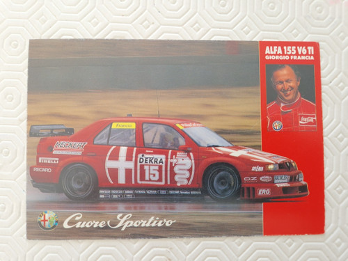 Cartolina alfa romeo - alfa,