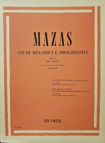 Mazas studi melodici - mazas, e