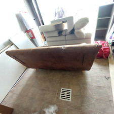 DIVANO LETTO 3 POSTI RECLINABILE SALOTTO MICROFIBRA NERO SOFA SOGGIORNO ITALIA