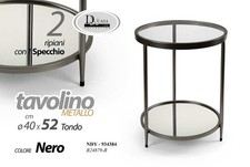 Tavolino tondo metallo - tavolino,