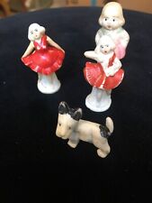 LOTTO 4 PEZZI PERSONAGGI IN BISQUIT PRIMI DEL 900 GIOCATTOLO TOYS