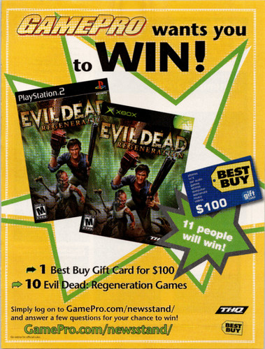 Gamepro evil dead regeneration - evil,