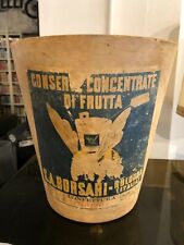 DITTA BORSARI BOLOGNA SCATOLA CONFETTURA FRUTTA CESTELLO LEGNO CURVATO CILIEGIE