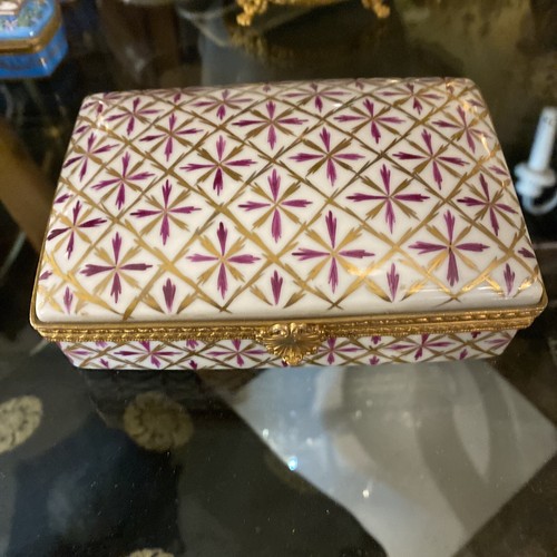 Box limoges france porcelain - box,
