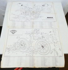 Per Maico mc 250 type 321 323 mc 440 moto poster parti ricambio ciclistica 1975
