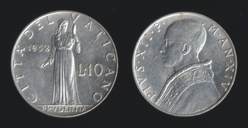 Vaticano lire 1952 - vaticano,