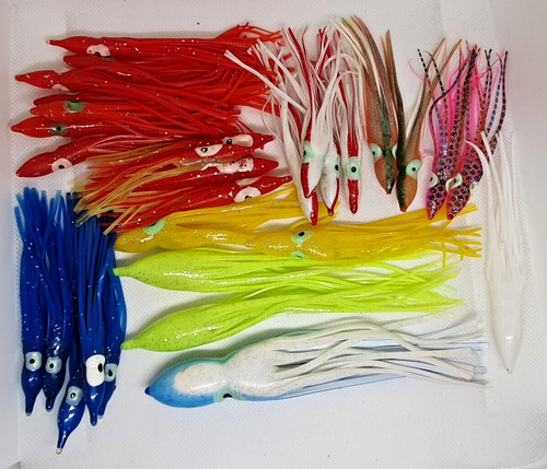 Lotto esche morbide polipetti - morbide,