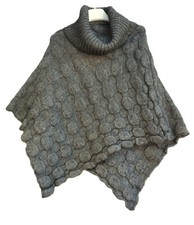 Poncho donna, a maglia, Tg