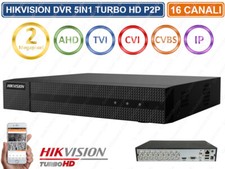 HIKVISION HWD-5116M DVR 5IN1 AHD CVI TVI CVBS IP 16 CH CANALI UTC 2 MPX TURBO HD