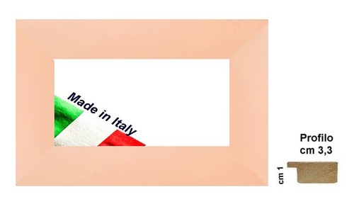 Cornice legno rosa opaco - rosa,