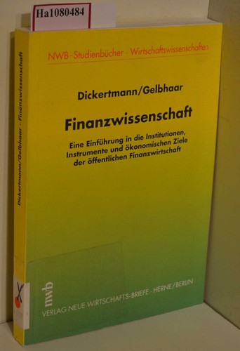 Finanzwissenschaft eine - finanzwissenschaft.,