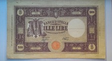 Banconota Mille Lire Grande M II° Tipo Decreto 6-02-1943