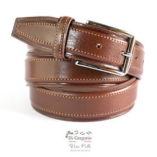 Cintura vera pelle uomo made in italy marrone, nera blu lavorazione artigianale