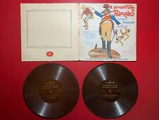 COLLODI - LE AVVENTURE PINOCCHIO SU DISCHI DURIUM 1° Puntata (1933) 2 Dischi