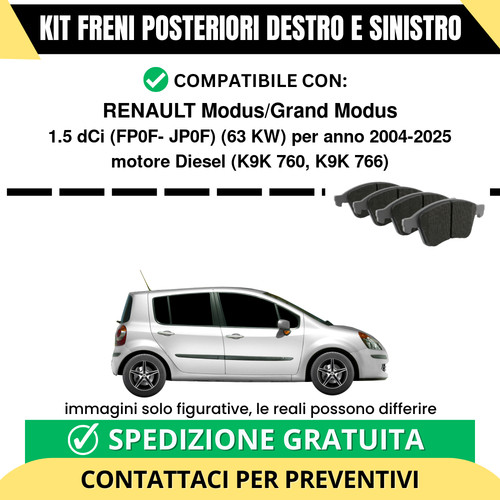 Pastiglie freno posteriori - pastiglie,