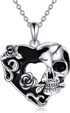 Collana Gotica Con Teschio in