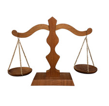 Bilancia Romana Kaufmannswaage Domestica Legno a Mano Decorazione Vintage Top