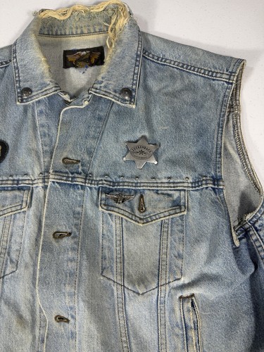Harley davidson denim vest - davidson, xl
