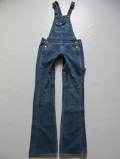 Levi's salopette bavaglino jeans pantaloni taglia S, CH/L 33 bootcut tuta made in Mexico!