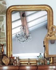 specchiera specchio cornice dorata oro luigi filippo, 800, XIX secolo 96x77