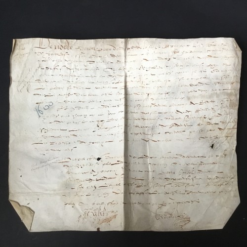Manoscritto pergamena xvii - pergamena,