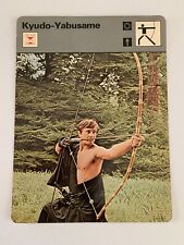 CARTE EDITIONS RENCONTRE 1977 / ARTS MARTIAUX - LE KYUDO LE YABUSAME / TSUKUBAI