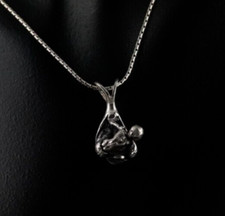 Charm ciondolo argento Gollum ART massiccio 3D - distintivo e particolare anello silver