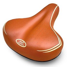 Sella Marrone Per Bici City Bike Confort Comoda Unisex Completa Di Morsetto