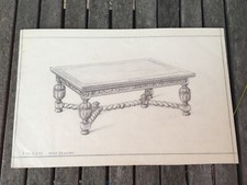 Antico Disegno Tavola Luigi