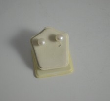 N5360 ORECCHINI DI PERLE DI FIUME 8 mm DI DIAMETRO E ARGENTO 925