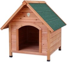 Nobleza Cuccia in Legno da Esterno per Cane Cani con Tetto Spiovente 78x88x81cm