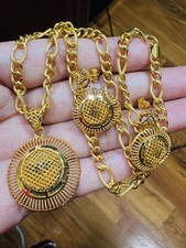 Collana orecchino tondo lungo