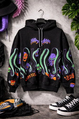 Felpa octopus monsters family - felpa,