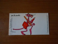 adesivo-sticker-PANTERA ROSA per la scuola -cm.8x15