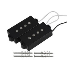 FLEOR Alnico 5 PB Set Pickup Basso Stile Aperto Nero per PB a 4 Corde