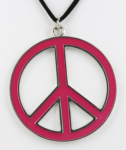 Collana ciondolo metallo pace - collana,