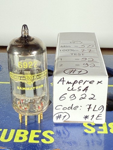 Amperex 6922 e88cc gold - gold, pin