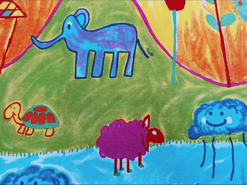 Tende disegno pastello - tende,