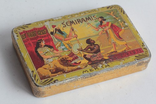 Boîte cigarettes tôle - boîte, à