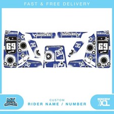 Adatto per Yamaha Banshee quad adesivi grafici decalcomanie nome e numero mx vinile laminato