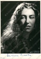 1955 Luciana Moneta Attrice Teatro Trovatore AUTOGRAFO Fotografia Villani