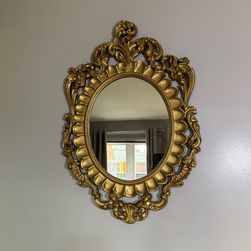 Specchio parete rococò oro - specchio, da